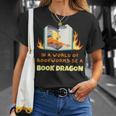 Book Dragon Librarian Book Lovers T-Shirt Gifts for Her Book Dragon Librarian Book Lovers T-Shirt Gifts for Her