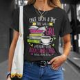 Book Lover & Coffee Reader Reading Quote Women & Girls T-Shirt Gifts for Her