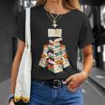 Book Lover Bookworm Librarian Merry Christmas Tree T-Shirt Gifts for Her Book Lover Bookworm Librarian Merry Christmas Tree T-Shirt Gifts for Her