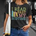 Book Lover I Read Past My Bedtime Bookworm Reader Librarians T-Shirt Gifts for Her
