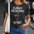 Book Lover Reading Shirt Book Reading Stick Figure T-Shirt Gifts for Her Book Lover Reading Shirt Book Reading Stick Figure T-Shirt Gifts for Her