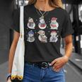 Book Lover Teacher Snowman Reading Books Christmas Winter T-Shirt Gifts for Her Book Lover Teacher Snowman Reading Books Christmas Winter T-Shirt Gifts for Her