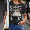 Book Lovers Librarians Avid Readers Make Leaders Bookworms T-Shirt Gifts for Her