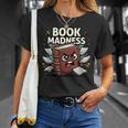 Book Madness Reading Lover School Humor T-Shirt Gifts for Her