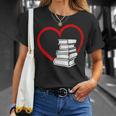 Book Nerd's Book Lover's Valentine's Day T-Shirt Gifts for Her