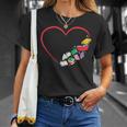 Book Reading Books Heart T-Shirt Gifts for Her