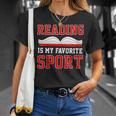 Book Reading Reading Is My Favorite Sport T-Shirt Gifts for Her