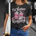 Book Reading I'd Rather Be Reading T-Shirt Gifts for Her