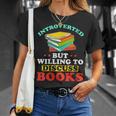 Book Reading Introverted But Willing To Discuss Books T-Shirt Gifts for Her