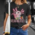 Book Reading Readolotl Amphibian Animal Bookworm Axolotl T-Shirt Gifts for Her