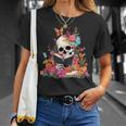 Book Reading Skull Skeleton Flowers Floral Bookish Butterfly T-Shirt Gifts for Her Book Reading Skull Skeleton Flowers Floral Bookish Butterfly T-Shirt Gifts for Her