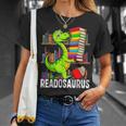 Book Readosaurus Dinosaur Books Library Reading Lovers T-Shirt Gifts for Her