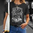 Book Wyrm BookWyrm Dragon Reading Lover Distressed T-Shirt Gifts for Her Book Wyrm BookWyrm Dragon Reading Lover Distressed T-Shirt Gifts for Her
