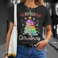 All Booked For Christmas Book Lovers Xmas Tree Women T-Shirt Gifts for Her