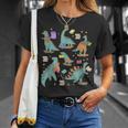 Bookish Dinosaur Animal Lover Book School Librarian T-Shirt Gifts for Her