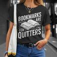 Bookmarks Quote Library Book Reader T-Shirt Gifts for Her Bookmarks Quote Library Book Reader T-Shirt Gifts for Her