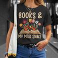 Books & My Milk Snake Owner Milk Snake Lover Milk Snakes T-Shirt Gifts for Her