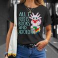 Books And Axolotl Kawaii Animal Axolotls Lover Owner Graphic T-Shirt Gifts for Her