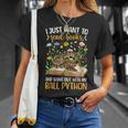 Books And My Ball Python Owner Ball Python Lover T-Shirt Gifts for Her