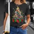Books Make You Bright Christmas Librarian Book Lover T-Shirt Gifts for Her Books Make You Bright Christmas Librarian Book Lover T-Shirt Gifts for Her