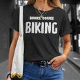 Books Coffee Biking T-Shirt Gifts for Her