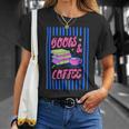 Books And Coffee Bookish Bookworm Reading Book Lover Women T-Shirt Gifts for Her