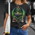 Books Dragon Reading Book T-Shirt Gifts for Her Books Dragon Reading Book T-Shirt Gifts for Her