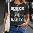 Books Feed The Brain Darts Feeds The Soul T-Shirt Gifts for Her