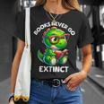 Books Never Go Extinct Reading Dinosaur Bookish Nerdy T-Shirt Gifts for Her