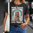 More Books Less People Mystic Book Rainbow Reading Book T-Shirt Gifts for Her