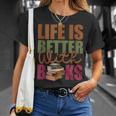 Books Novels Reading Shirt Life Is Better With Books T-Shirt Gifts for Her