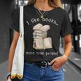 I Like Books More Than People Reading Book Lover T-Shirt Gifts for Her I Like Books More Than People Reading Book Lover T-Shirt Gifts for Her