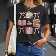 Books And Pink Bows Booktok Coquette Preppy T-Shirt Gifts for Her Books And Pink Bows Booktok Coquette Preppy T-Shirt Gifts for Her