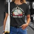 Books Read More Hate Less Book Lover T-Shirt Gifts for Her
