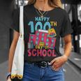 Books School Backpack Student Teacher 100 Days Of School For Men Women Kids T-Shirt Gifts for Her
