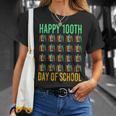 Books School Teacher Student Happy 100th Day Of School T-Shirt Gifts for Her