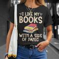 I Like My Books With a Side Of Panic Thriller T-Shirt Gifts for Her I Like My Books With a Side Of Panic Thriller T-Shirt Gifts for Her