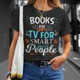 Books Are TV Smart People Birthday Christmas Readers T-Shirt Gifts for Her Books Are TV Smart People Birthday Christmas Readers T-Shirt Gifts for Her