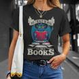 Bookworm Flying Mythical Creature Book Reading Dragon T-Shirt Gifts for Her