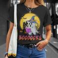 Boooks Cute Ghost Book Reading Halloween 2022 Teacher For Men Women Kids T-Shirt Gifts for Her