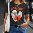 Booooks Boo Ghost Book Library Halloween Students Teachers Men Women Kids T-Shirt Gifts for Her Booooks Boo Ghost Book Library Halloween Students Teachers Men Women Kids T-Shirt Gifts for Her