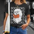 Booooks Cute Ghost Reading Books Halloween For Teacher &Kids T-Shirt Gifts for Her