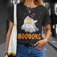 Booooks Funny Halloween Cute Ghost Book Reading T-Shirt Gifts for Her Booooks Funny Halloween Cute Ghost Book Reading T-Shirt Gifts for Her