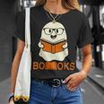 Booooks Ghost Boo Read Books Library Teacher Halloween Cute Men Women Kids T-Shirt Gifts for Her