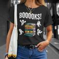 Booooks Ghost Reading Books Halloween Librarian Teacher T-Shirt Gifts for Her Booooks Ghost Reading Books Halloween Librarian Teacher T-Shirt Gifts for Her