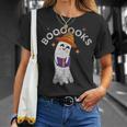 Boooooks Halloween Ghost Reading Book For Teacher & Student For Men Women Kids T-Shirt Gifts for Her