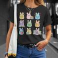 Bunny Reading Books Easter Day Teacher Librarian Book Women T-Shirt Gifts for Her