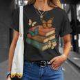 Butterflies And Books Cute Butterfly T-Shirt Gifts for Her