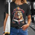 Capybara Bookworm Rodent Reading a Book T-Shirt Gifts for Her