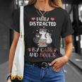 Cat Simply Distracted By Cats And Books T-Shirt Gifts for Her